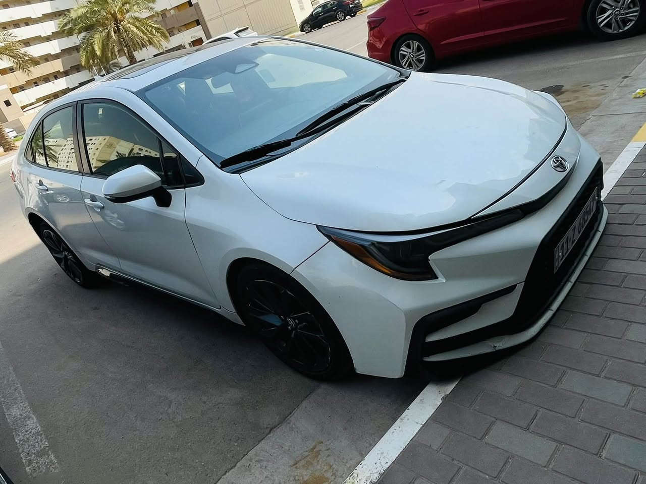 السلام عليكم 
كورلا XSE  موديل 2023 لون ابيض صدفي وارد امريكي للبيع حادثها 3 قطع رقمها بغداد هزة وسنوية جدد ممشاها 16 الف من امريكا ماشية الف السيارة كلش حلوه احلى من الصور تحويل مباشر 
مواصفاتها 
فتحه بصمه هاند بريك بصمه اوتو هولد اوتو ستوب شاشه كار بلاي حساس خلفي رادار امامي تحديد مسار رادار جانبي 
كشنات حضن وهواي مواصفات 
السعر 140 وبيها مجال  
للاستفسار *********** 
مكانها العامرية شارع المنظمة

