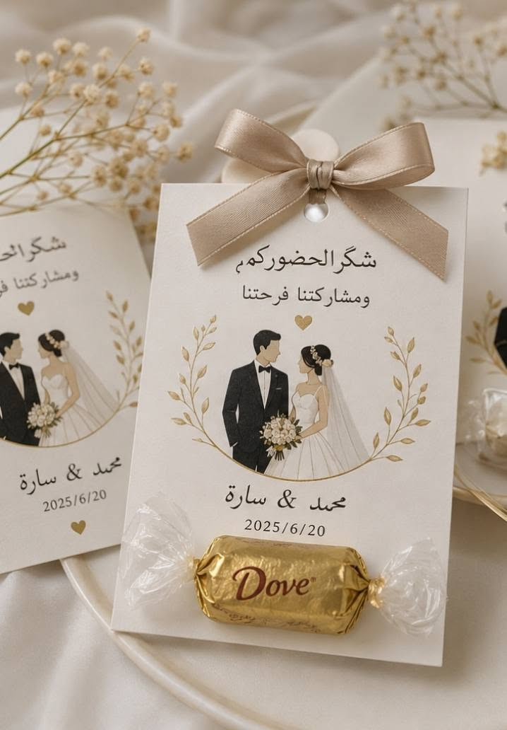 🎁 توزيعات لمناسباتكم متنوعة 🤍☺️
مستعدة أوفّر لكم توزيعات لكل مناسباتكم:
زواج 💍 & نجاح 🎓 & خطوبة 💕 & ولادة 👶 & وغيرها من مناسباتكم.

✨ **عرض التوزيعات:**
كل **100 قطعة بـ 75 ألف دينار فقط** 🤍

📌 **ملاحظة مهمة:**
يجب طلب التوزيعات **قبل المناسبة بأسبوع**.

✨ **التغييرات المسموح بها فقط:**
نوع التوزيع: **حلق 💎 أو شكولا 🍫 أو سبحة 📿 أو علب حنة 🌿 أو عطر 🌸 فقط.**

📩 للتواصل والطلب:
TikTok: **alsaboonaltab3i**
📞 ***************
