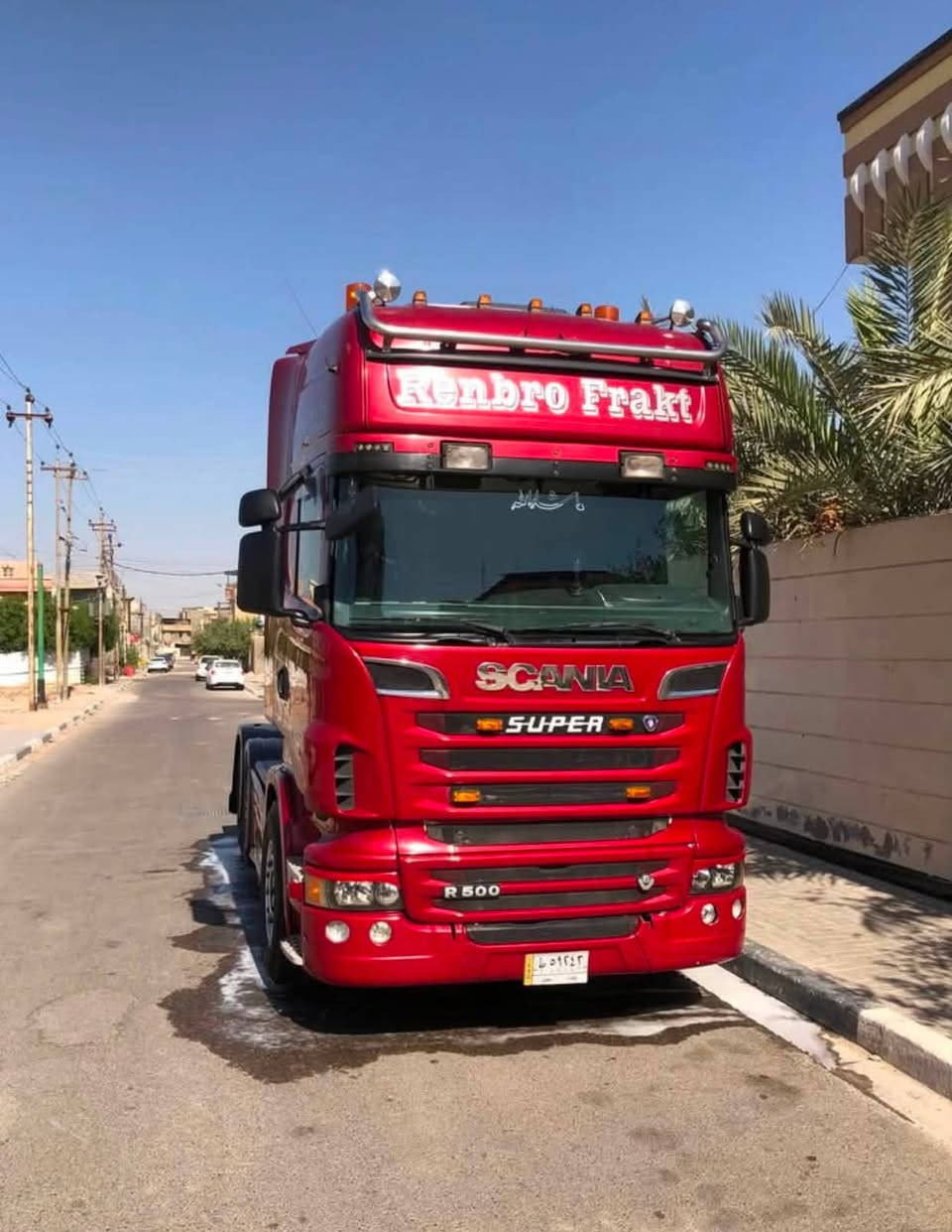 السلام عليكم سكانيه للبيع مديل 2007 كير900 الحجم500R  رقم بغداد /ط/ ***********  عباس حازم
