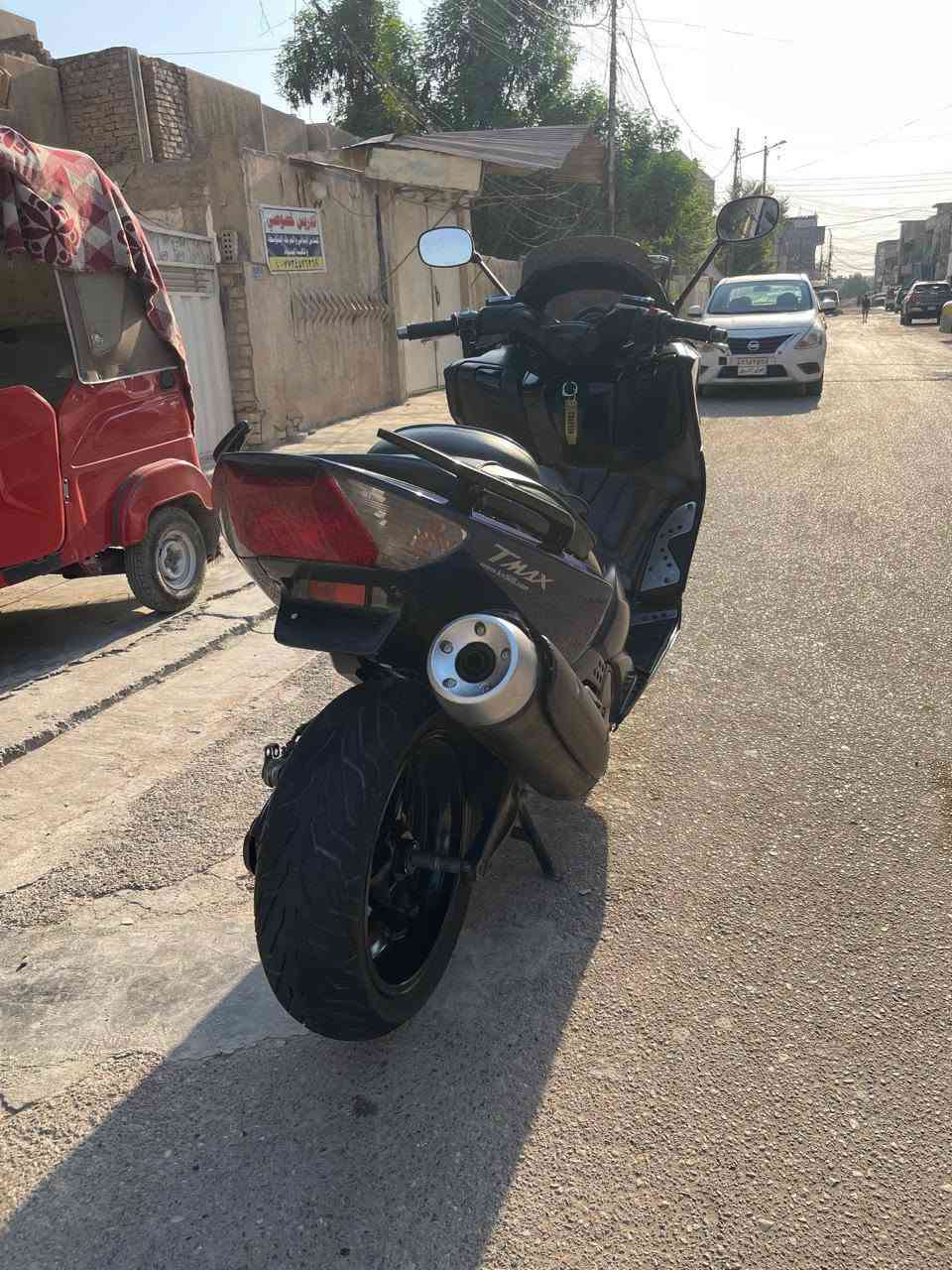 سلام عليكم تي ماكس ١١ للبيع مكينه مكفولة فلنجات رياضي  جامه رياضي وذيل ماشيه ٤١ دراجه حلوه وناشفه سعرهة ٣٣ وبيهة مجال الشراي يتصل *********** مكاني بغداد الدوره
