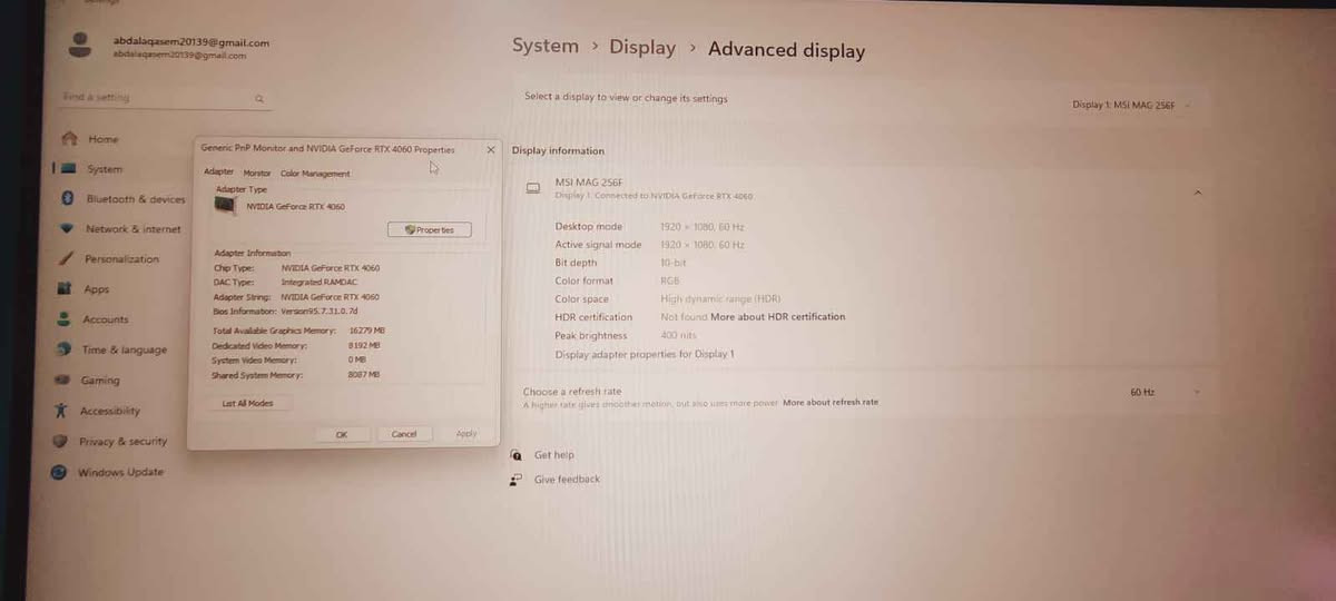 RTX 4060 • Ryzen 5 5500 • 16 جيجا رام