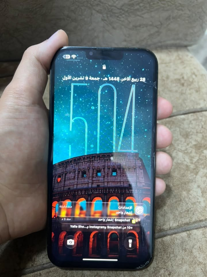 آيفون 13 برو ماكس • شاشة وبطارية مبدلة • ١٢٨