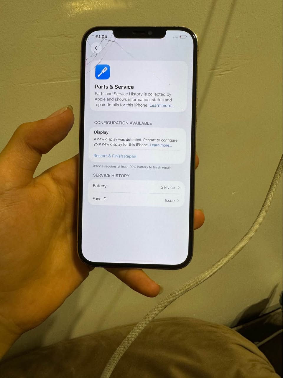 Iphone 12promax
128 1sim
Battry 
شاشەی گۆراوە ئەسلی فەیسی ئیش ناکا باقی هەموی بەزەمان ٢٦٠ هەزار سحری ئایفۆن ١١ هەولێر
*********** 
*********** أربيل, العراق
