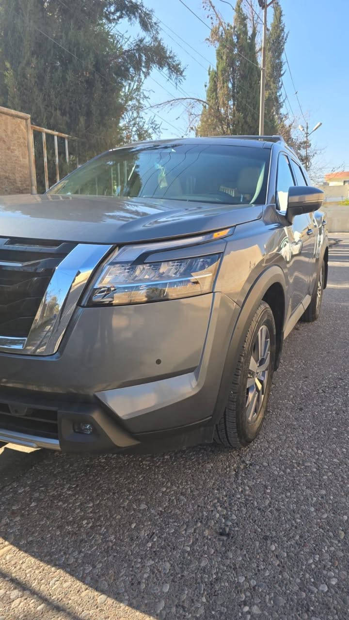 السلام عليكم للبيع او المراوس
Nissan Pathfinder 2024  SL

عداد المسافة 30000 mile 

السعر200$
 مرقمة موصل
المواصفات 

بصمة تشغيل

بصمة ابواب

تشغيل عن بعد(Remote Start) 

صندوق شفط كهربائي 

كاميرات محيطية 360°

رادار امامي (تحديد مسار)

رادار جانبي (نقاط عمياء)

رادار خلفي (تحذير من الاصطدام)

حساسات امامية+ خلفية

كشنات جلد

كشنات تدفئة 

تبريد قطعتين لمس
تبريد للمقاعد الاخيرة 
بردات خلفية 

تحكم وضعيات القيادة...Drive Modes 

اوتو ستارت Auto Start 

اوتو ستوب Auto Stop

شفتات استيرن 

هيتر استيرن

Apple Car Play

Android Auto 

هاند بريك بصمة

اوتو هولد Auto Hold

مانع انزلاق+ABS

شاشة كبيرة لمس+كاميرا

منافذ AUX+USB

***********
