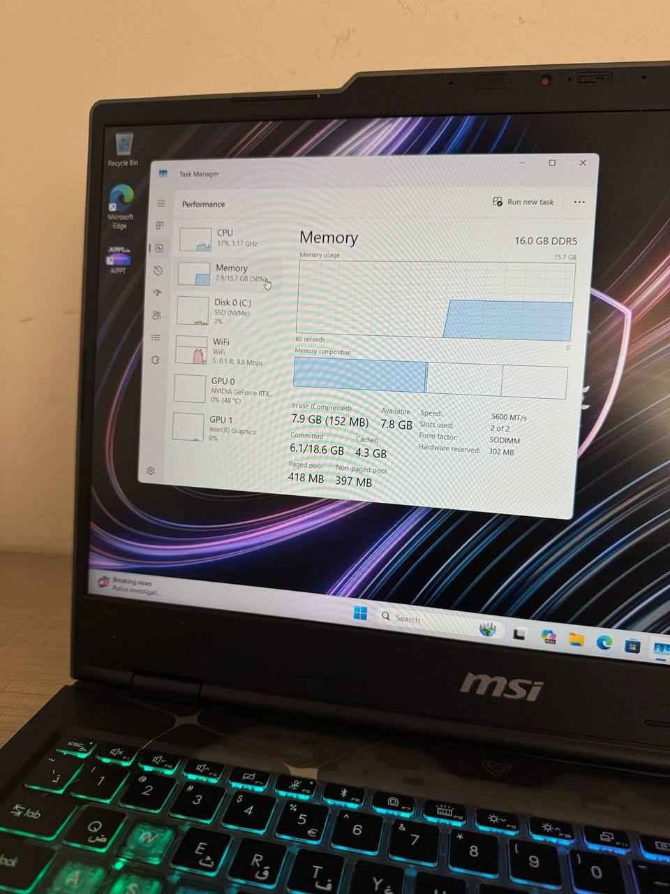 💻 MSI Cyborg 15 B2RWFKG
• CPU: Intel Core 7 - 240H
• GPU: RTX 5060 8GB
• RAM: 16GB DDR5
• Storage: 512GB NVMe SSD
• Display: 15.6” FHD 144Hz
• Battery: 96%

کوردی:
🔥 لاپتۆپێکی زۆر بەهێز و وەک لۆک، بێ شوخت!
💰 نرخ: 1,700,000 دینار (مەجالی کەم)

🌐 نرخ و زانیاری زیاتر لەم لینکە:

https://igoiraq.com/ckb/l/msi-cyborg-ultra-7-240h-10c-16th-jn70kpe4bdynrfx0qasew13dx58dexv8

📞 واتسئەپ: ***********
🚕 گەیاندن بەردەستە

العربية:
🔥 لابتوب قوي جداً وبحالة الزيرو بدون أي شخط!
💰 السعر: 1,700,000 دينار (مجال بسيط)

🌐 السعر والتفاصيل بهذا الرابط:

https://igoiraq.com/ckb/l/msi-cyborg-ultra-7-240h-10c-16th-jn70kpe4bdynrfx0qasew13dx58dexv8
📞 واتساب: ***********
🚕 التوصيل متوفر أربيل, العراق
