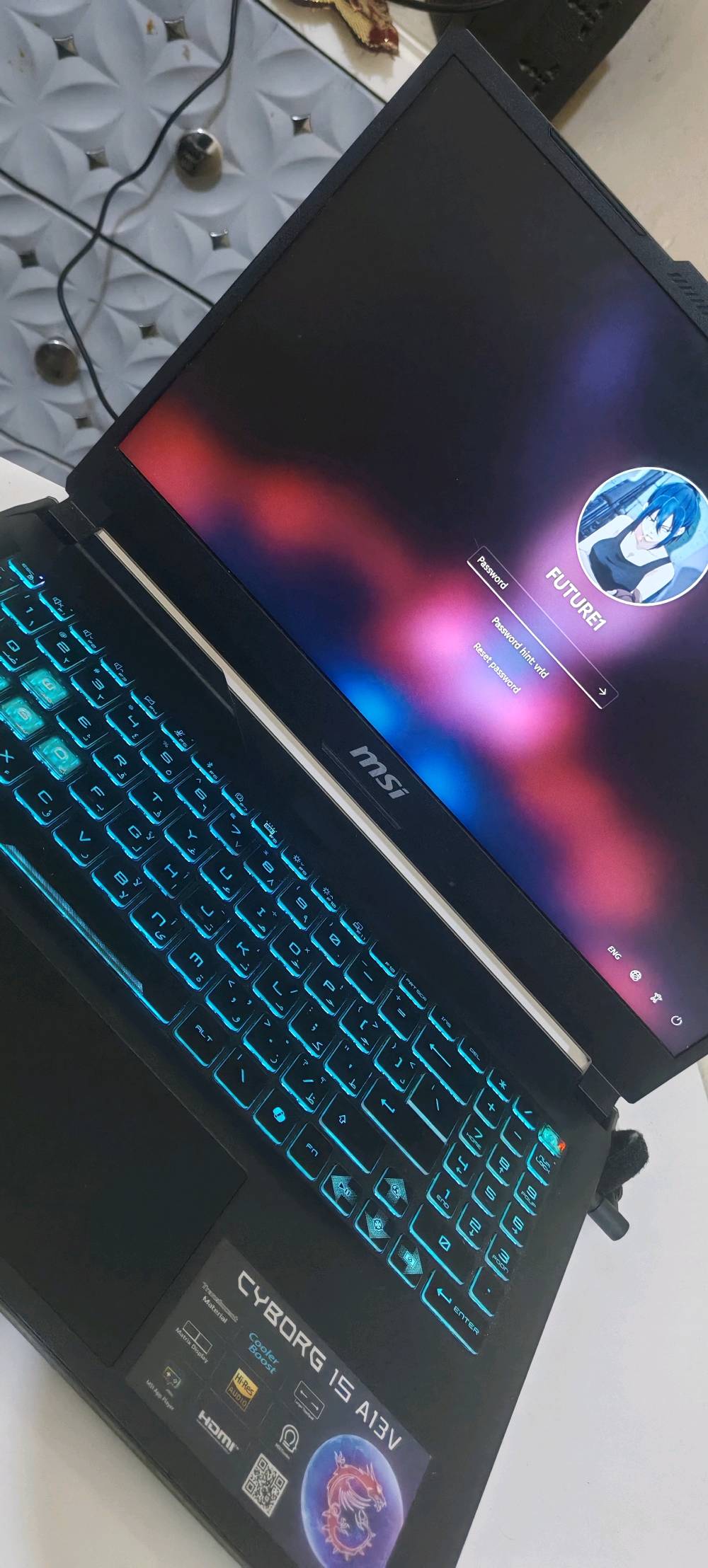 لابتوب msi cyborg 15 a13vf نظيف جدا جدا جدا