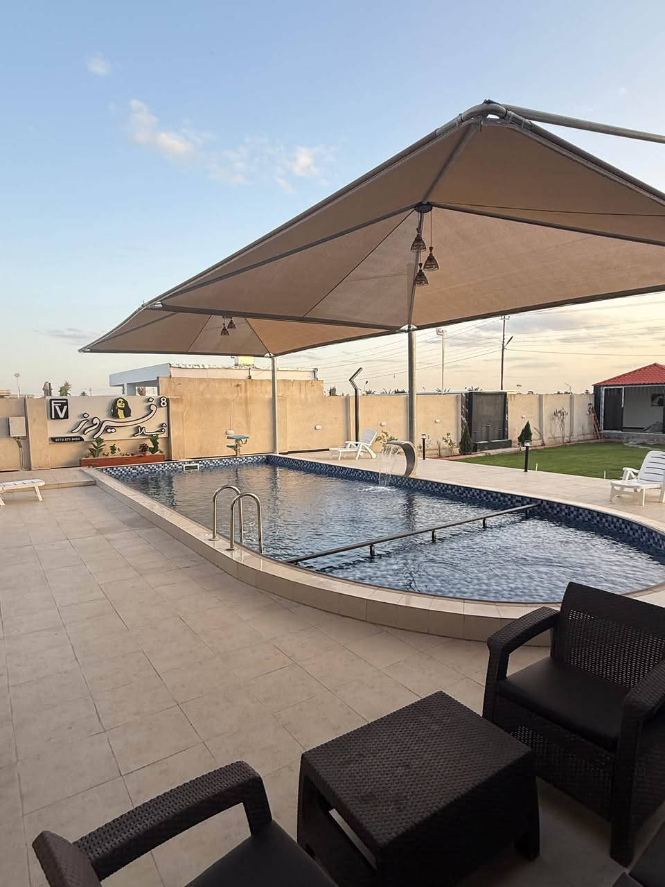 مزرعة للإيجار اليومي 🏡🌳
📍 الموقع: بغداد – الدورة – البوعيثة

✔️ أجواء هادئة ومناسبة للعوائل

✔️ مساحة واسعة وخدمات متوفرة
 

✔️ مثالية للراحة والونسة

📌 للحجز والاستفسار يرجى الاتصال أو المراسلة على واتساب: 

 📞 ***********

 موثق في تطبيق اجرلي لسياحة المزارع في العراق 🇮🇶
