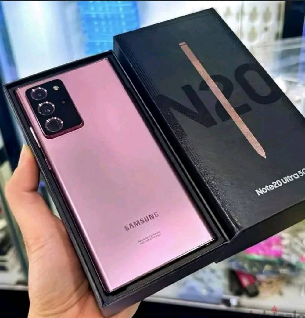 الجهاز الراقي من سامسونج النوت
فئه النوت راقيه
samsung not 20 ultara
سامسونج نوت 20 الترا 
الشاشة: Dynamic AMOLED 2X بحجم 6.9 بوصة، بدقة QHD+ وتدعم معدل تحديث 120Hz.  
المعالج:   Snapdragon 865+ 
الذاكرة والتخزين: ذاكرة عشوائيه  12GB RAM، مع مساحة تخزين 256 كيكا بايت
الكاميرا الخلفية (ثلاثية): أساسية 108 
البطارية: 4500 مللي أمبير، تدعم الشحن السريع بقدرة 25 واط والشحن اللاسلكي.  
الميزات: قلم S-Pen محسّن بتأخير 9ms، مقاومة الماء والغبار IP68، وهيكل من الزجاج Gorilla
بسعر 460 الف 
بغداد زيونه ربيعي قرب مجمع البركه 
***********