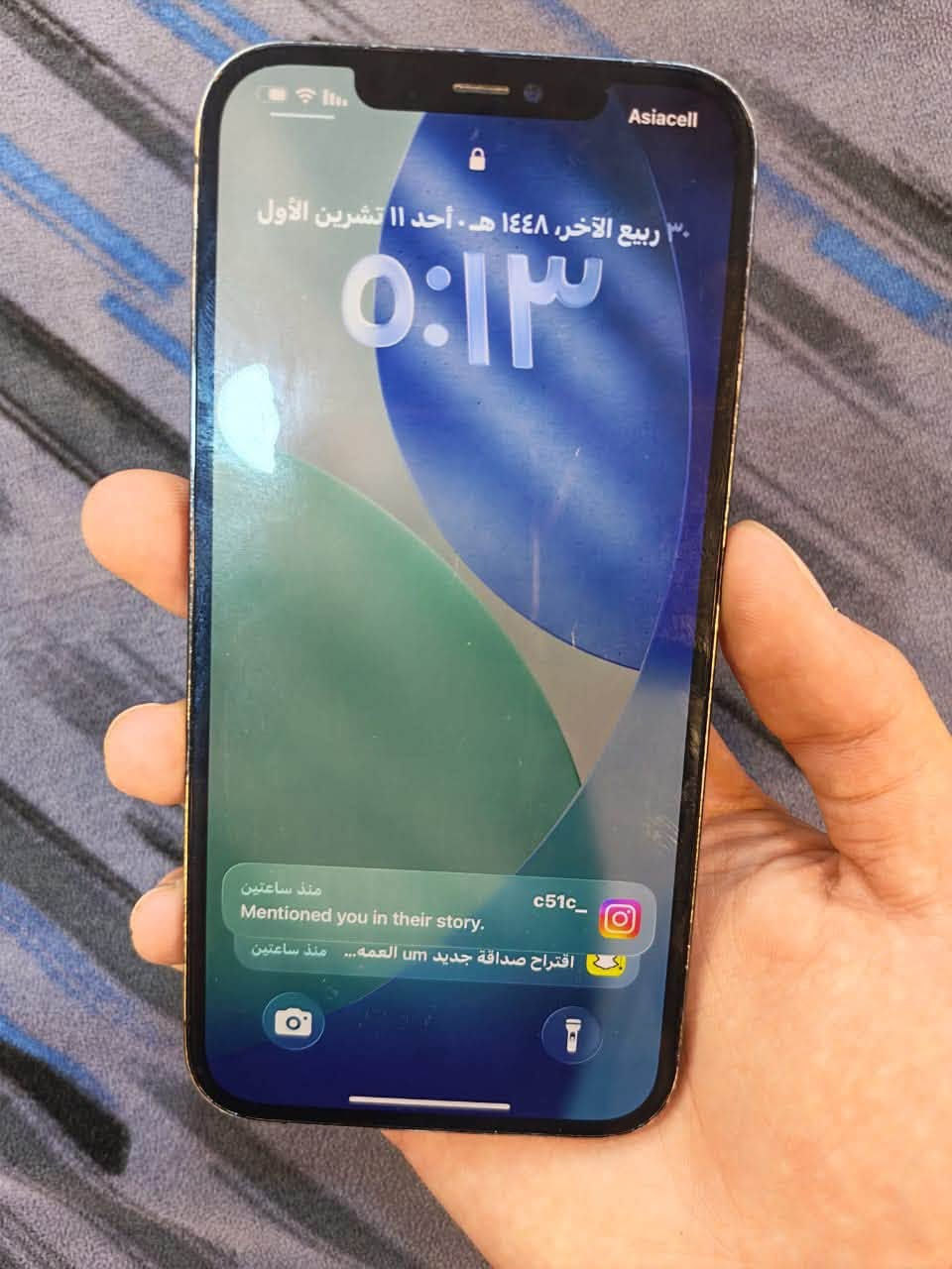 آيفون ١٢ برو ماكس • ١٢٨ • بطارية ٩٠٪