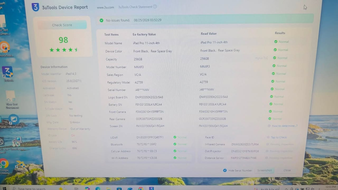 ايباد برو  M2 ذاكره 256 بطاريه 90 مكفول من كلشي شرط لفحص نضافه 100‎%‎ السعر 800 وبي مجل بسيط
مكاني الدوره/ ابودشير

***********
