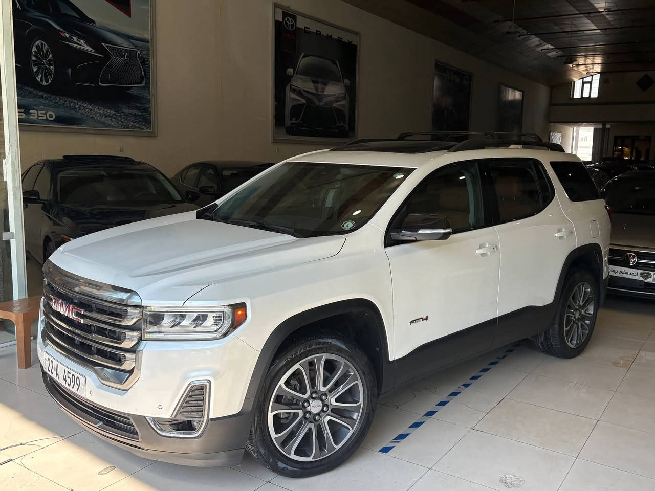 GMC Acadia 2020 AT4
فول مواصفات AT4
رقم أربيل
دبل اكسل
سلايت 
موديل ٢٠٢٠
٨٥،٠٠٠ مل
٢ سويج
بدون حادث
سعر ٢٢٨$ وبيها مجال
***********

نص مكتوب في الصور:
- BidCars