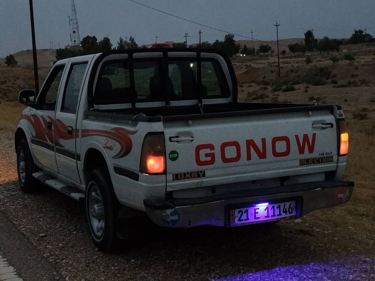 سلام وعليكم للبيع سياره گوناو {GONOW} موديل (2009)  رقم انگليزي جديد سليمانيه  سنويه لغاية (2028)جديد     گير محرك بدون اي عيب يشتغل مثل ساعه وسعر (((65))) وبي مجال  رقم موبايل(***********)المكان (خانقين)
