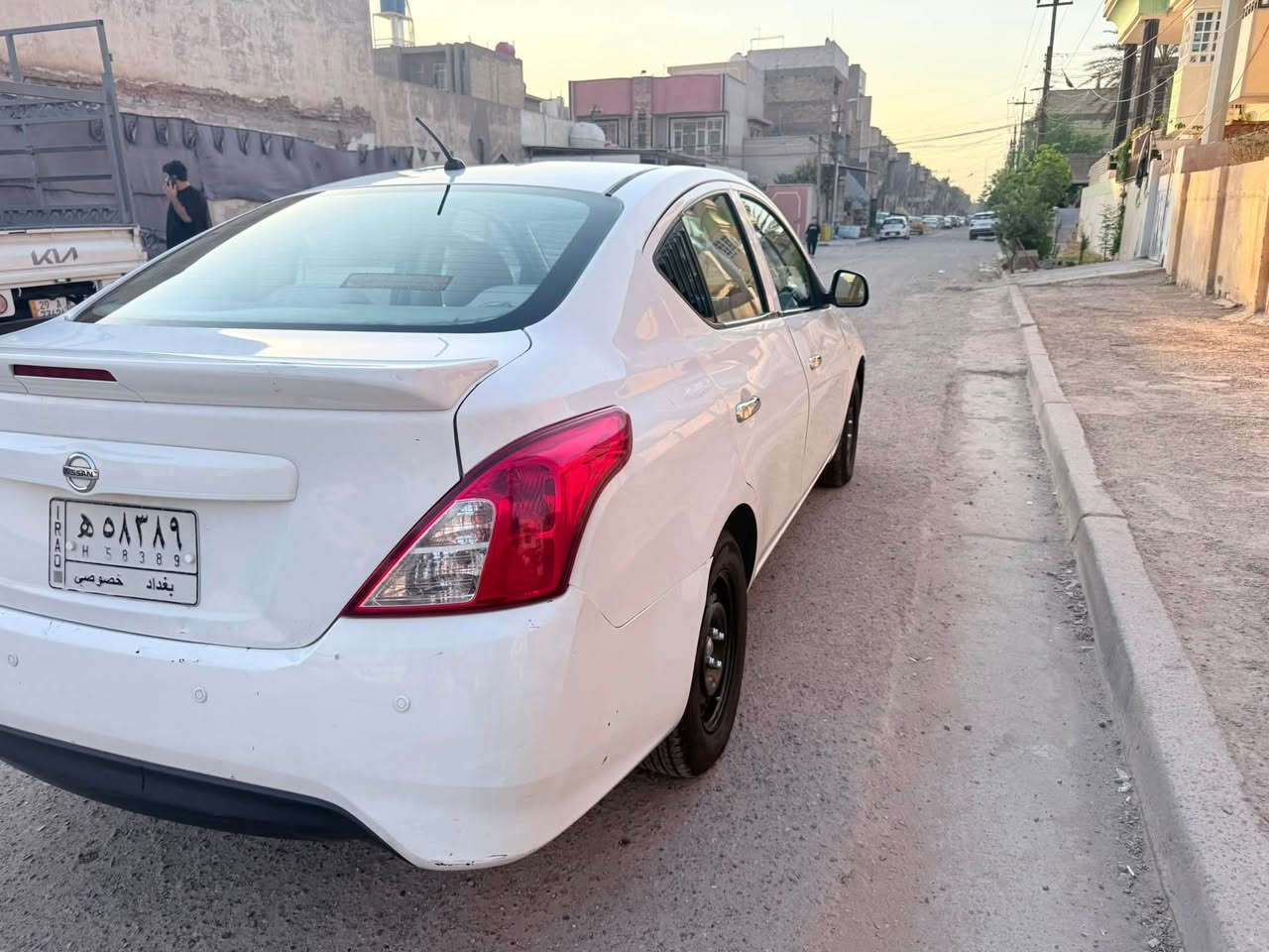 السلام عليكم للبيع نيسان سني هندي موديل ٢٠٢٠ تبديل بابين عكس السايق بدون ضرر للدواخل مكينه كير تبريد خير من الله سياره جاهزه المكان بغداد البلديات السعر٩٥ وبيهه مجال للاستفسار الاتصال ***********

