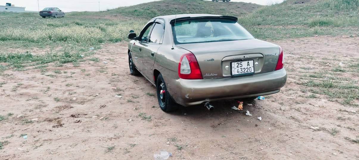 دايو نوبرا موديل 98
رقم كركوك مشروع وطني محرك گير شرط بسمي
تبريد ثلج
صدر تايرات جديد دبلات جديد
بدون اي نقص سياره باتري جديد 
دوشمه كامل قفل مركزي 
جام كهربائي سعر 45بي مجال بصيط 
***********
