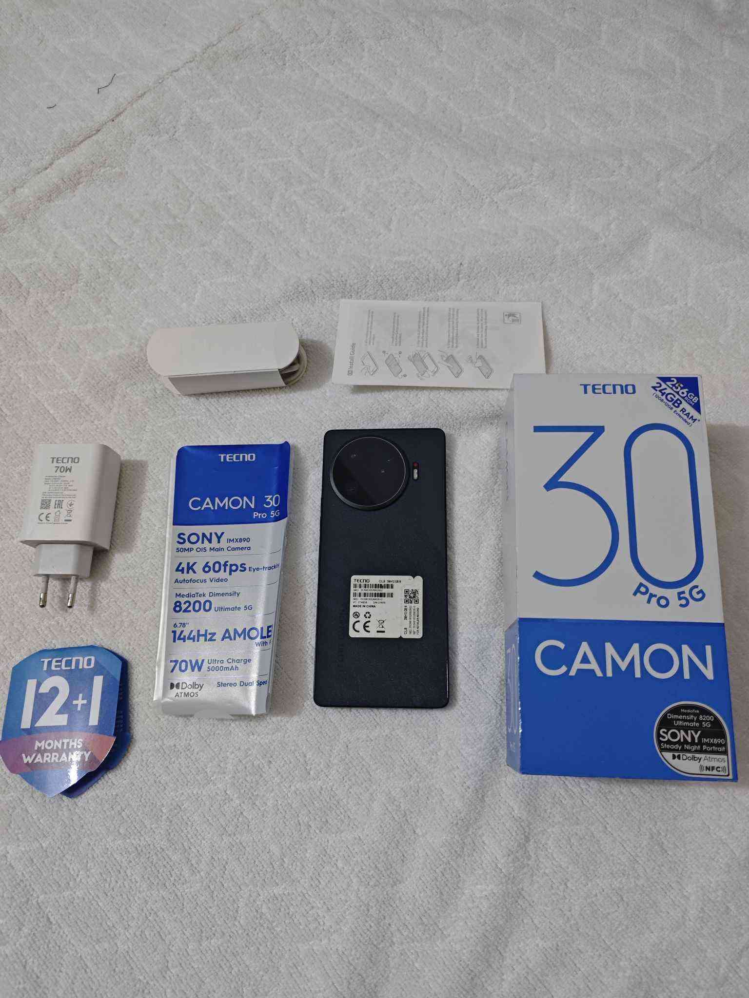 tecno camon 30 pro 5G
نظيف جدا جدا كامل ملحقات 💙💙
جهاز متكامل من جميع النواحي بالتصوير والعاب وغيرها  اقوى حتى من 40 برو 5 جي بالمواصفات افضل اجهزة تكنو 💚
ذاكرة 256 رام 12+12يعني 24
معالج دايمنيستي 8200 التمت ببجي 90 فريم
كامرات احترافية من سوني عدسة واسعة 50 ميكا تصوير فيديو 4k
بطارية 5000 شحن سريع 70 واط 
شاشة اموليد تردد 144 هرتز فائفة السلاسة والوضوح 
مكاني فلوجة او صقلاوية 
سعره 310 الف متوفر توصيل لجميع المحافظات باعتماد 5 الاف
*********** واتساب الفلوجة, الأنبار
