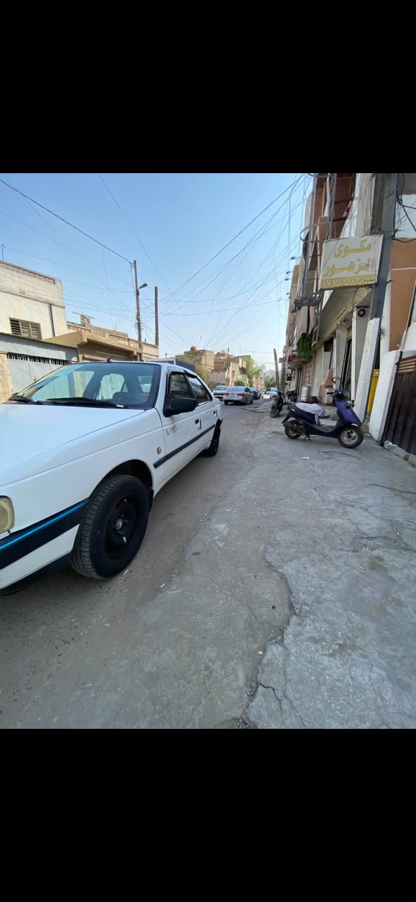 السلام عليكم انتصال عل رقم او وتساب مامتواجد عل فيس (***********) بيجو 405 جيلكس مديل ٢٠٠٩ رقم بغداد الدولي انكليزي سنويه جديده ) مكينه جديده بدون تنقيص ولا تبخير كير تخم تاير جديد باتري جديد جامه اماميه جديده باور جديد لايت زنون صدر شاشه تاب لاضربه ولا صبغ فقط بنيد تبديل مال شركه ) عنوان بغداد الحريه سعر ٣٤

نص مكتوب في الصور:
- قص