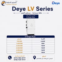 طاقة شمسية • إنفيرترات Deye • بطاريات ليثيوم