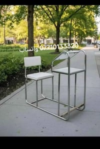 كرسي صلاة • طاولة مدمجة • هيكل معدني