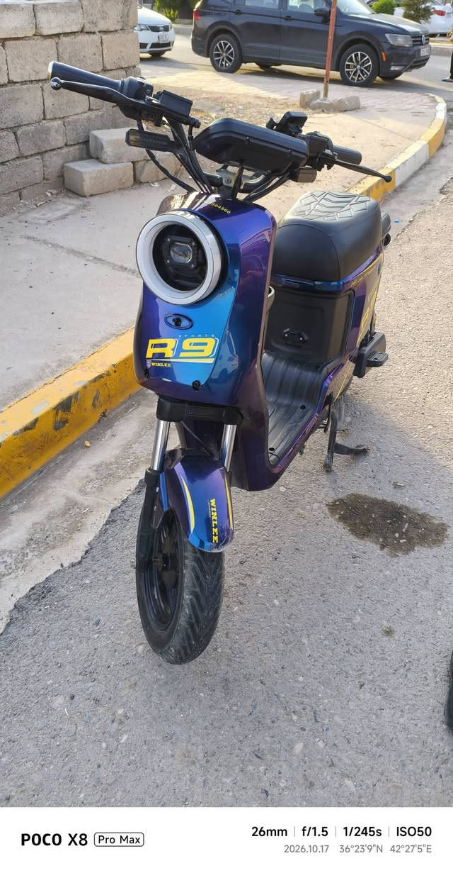 دراجة شحن R9 • بطارية جديدة • شرايها ٤ أشهر