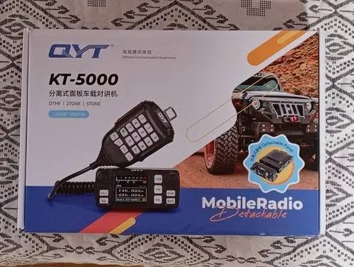 جهاز لاسلكي متنقل للسيارة ثنائي النطاق من نوع QYT KT-5000 بقوة 25 واط مع لوحة أمامية قابلة للفصل. [1]
المواصفات الفنية

نطاق التردد: يدعم نطاقي VHF (136-174 ميغاهرتز) و UHF (400-480 ميغاهرتز).

الطاقة: قوة إرسال تصل إلى 25 واط.

القنوات: يحتوي على 200 قناة ذاكرة.

الشاشة: مزود بشاشة ملونة صغيرة الحجم. [1]

الميزات الأساسية

لوحة قابلة للفصل: يمكن فصل وجه

جهاز لاسلكي متنقل للسيارة ثنائي النطاق من نوع QYT KT-5000 بقوة 25 واط مع لوحة أمامية قابلة للفصل. للحجز مراسله على الخاص او على الرقم واتس اب *********** يوجد توصيل بغداد وجميع المحافضات5000
