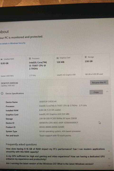 ديل • معالج i5 • رام 8GB