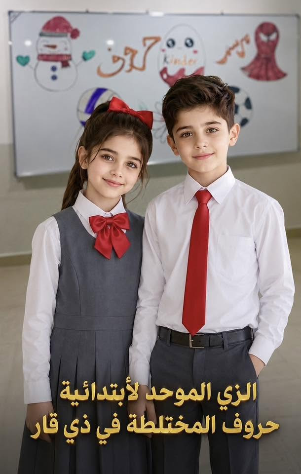 الزي الموحد لمدارس حروف الأهلية

🧑‍🎓الابتدائية المختلطة

👩🏻‍🎓متوسطة حروف الأهلية للبنات

👨🏻‍🎓متوسطة حروف الأهلية للبنين

زي موحد أنيق يعكس هويتنا ويجمع بين الراحة والترتيب

الناصرية الصالحية شارع الوقائي

للاستفسار والتسجيل
***********

#العراق #تعليم #مميز
