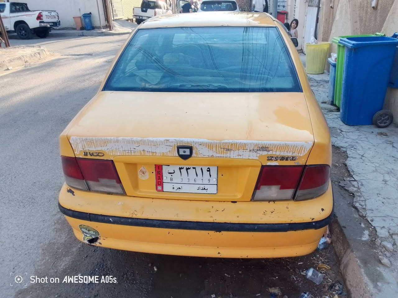 سلام عليكم سمند موديل 11سيارة مابيهة خياسات نضيفة بيهة ضربة بل جاملغ امامي مبدل وبنيد فقط سيارة مصفرة هية وغرامات سيارة عوزهة ولفات عوجتهن وتركتهة ماصلحتهة متوازي على بيعتهة ب18وبيهة مجال مكاني بغداد حي الجهاد ***********وتساب

نص مكتوب في الصور:
- Shot on AWESOME A05s
- 33/619 Shot on AWESOME A05s