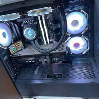 كيس للبيع لموصفات Rtx 3080 12g palit 3fan i5-14400f Cpu cooler reddrag...