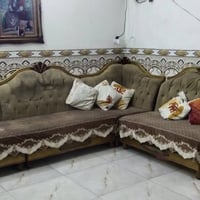 ديوان خليجي • خشب زان • ١٠ مقاعد