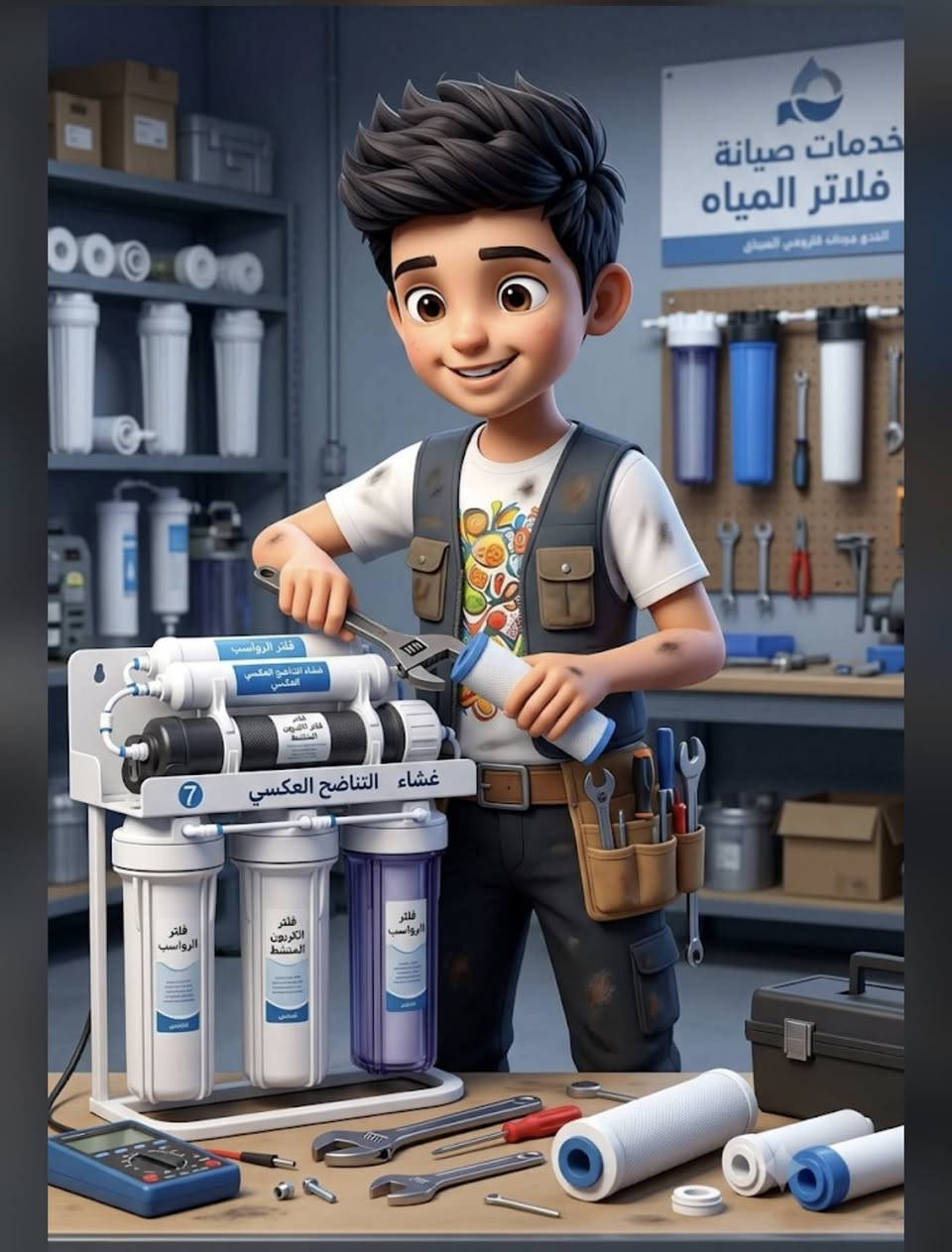 بيع وصيانة وتنصيب الفلاتر المنزليه ***********
