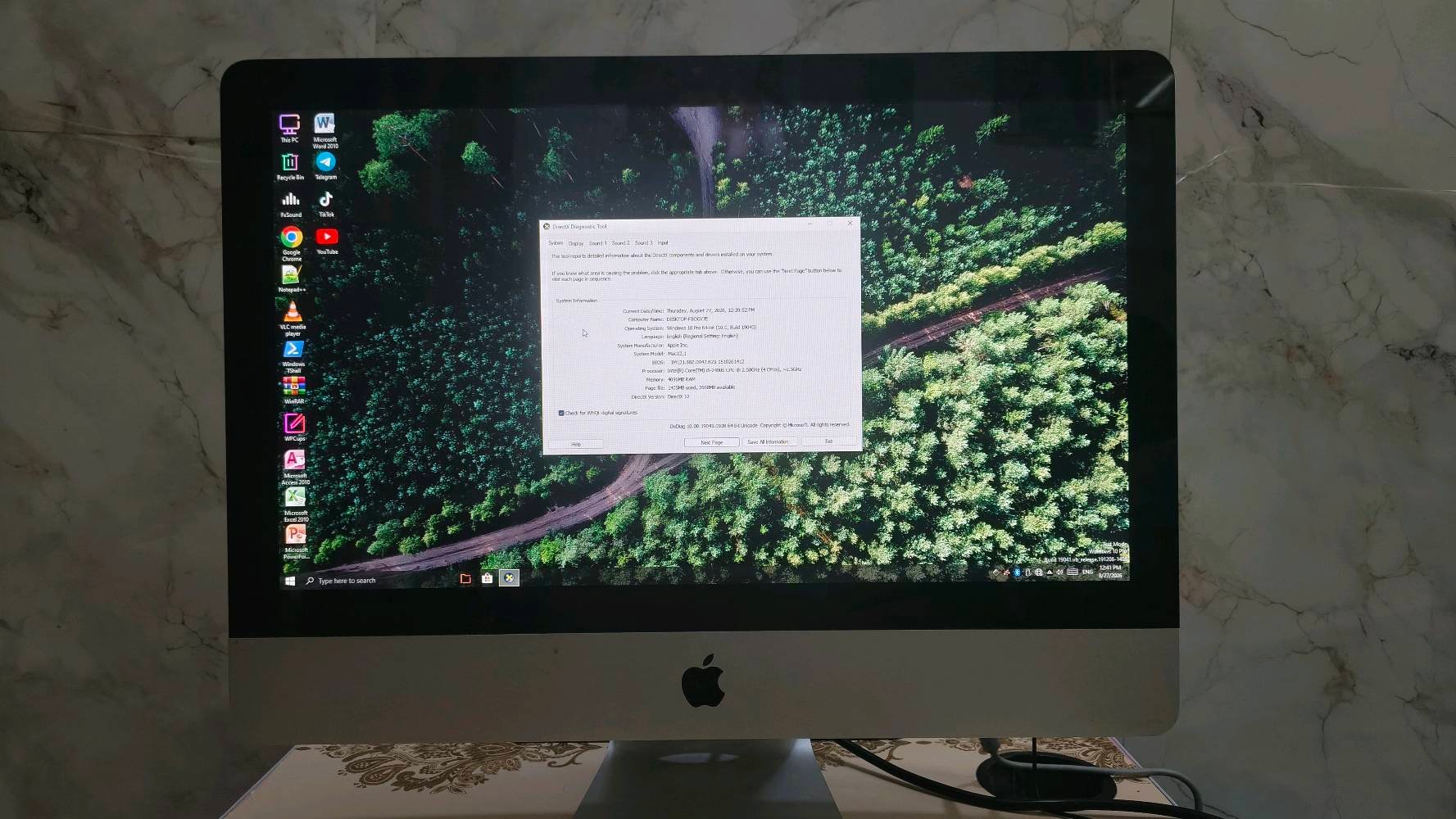 للبيع: جهاز iMac (حجم 21.5 بوصة) - جاهز للعمل بنظام وندوز! 💻
جهاز أبل أنيق وقوي يجمع بين ديزاين Apple الفخم وسهولة استخدام نظام Windows 10! ممتاز جداً للأعمال المكتبية، الدراسة، التصفح، والمهام اليومية.
​المواصفات:
​الموديل: Apple iMac 12,1
​المعالج: Intel Core i5 (رباعي النواة بتردد يصل إلى 2.50GHz)
​الرام (RAM): 4 GB
​كرت الشاشة: AMD Radeon HD 6750M (منفصل)
​نظام التشغيل: Windows 10 Pro جاهز ومثبت عليه أهم البرامج (Office, Chrome, Telegram وغيرها)
​الشاشة: شاشة أبل المتميزة بالدقة ووضوح الألوان.
​حالة الجهاز: نظيف جداً وجاهز للاستخدام الفوري.
وياه هدية الكيبورد والماوس 
والتوصيل مجاني لجميع المحافظات 
السعر 200 ألف دينار 
عندي بس قطعة وحدة باقية 
اللي يحب يطلبها يتواصل وياي عالواتساب ***********
