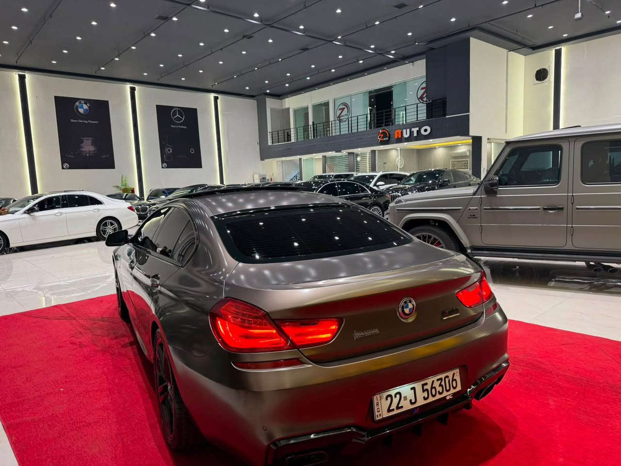Bmw 650 2015 clean aurosh 
بي ام ٦٥٠ فول فول فول 1على1 
لون مميز بني مات طلب خاص 
وكالة عروش خليجي 
برغي ل برغي اب شرط اي شيء بالسيارة شرط 
گير محرك كهربائي مساعدات صبغ تعديل تبديل 
كله اب شرط حتى البرغي اب شرط 
سيارة محرك 4400 v8 توين توربو مكفول 
گير 8 نمرات ZF مكفول 
سيارة داخلي بني ابيض بلادي شركة 
مواصفات كله موجود فول للاخير 
ولا گلوب مشتغل بالداشبول 
ماشية 60 الف مايل 
السيارة نضيفة كلش كلش 
و معبيه مواصفات 
اقل مواصفات بيه باب شفط !
مكان سيارة اربيل 
سعر 245 ورقة بيه مجال للشراي 
واتساب ***********-*********** أربيل, العراق
