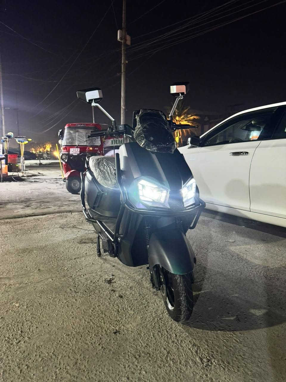 سلام عليگم : مستعجل عله بيعة
دراجه شحن جديدة بل جيس ليثيوم🏍️ شلعة ومعدل تمشي 130kmوقابل للزيادة! 
١. لايت زنون ثلجي🌅 . 
2. شاشة تاب حديث🛸 .
٣. مثبت سرعه 🆘.
٤. مدرعة كامله خفيفة.
٥. البطارية ليثيوم ايون🔋 40AH.
٦. تايرات شركة 💯.
٧. 2سويجات. 2بصمات. 
٨. نضام تشغيل عن بعد. 
٩. نضام سريقة ملف يقفل🚨. 
سعر الدراجه ( مليون و200) 
الاستفسار*:***********
الموقع البنوك قرب مركز القدس 📍.
