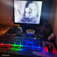 بيسي كامل للبيع شاشة + كيبورد RGB +ماوس. RGB  +جميع كيبلات التوصيل + ف...