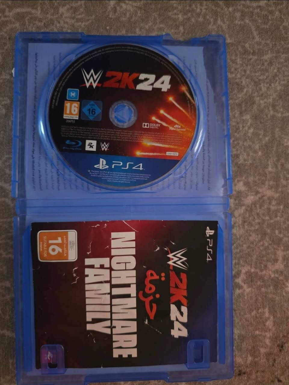 السلام عليكم، عندي قرص WWE 2K24 للـPS4 مستعمل مرتين او ثلاث مرات، حالته زينة والقرص يشتغل بدون أي مشاكل. إذا مهتم بالشراء سعره 23 الف وبي مجال عنواني بالبصره  حي الزهراء وماعندي توصيل  للتواصل والاستفسار  خاص او واتساب على رقمي ***********
