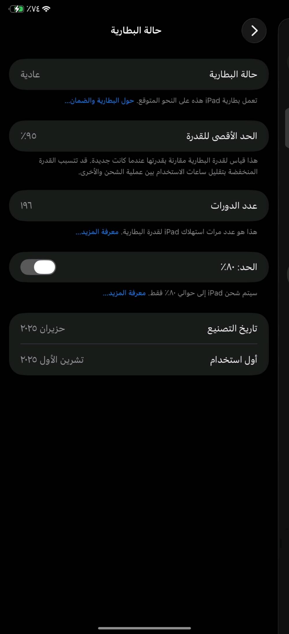 ايباد 11
ذاكره 128
نضافه ميه بل ميه 
سعر 475 وبي مجال 
بغداد حريه ***********