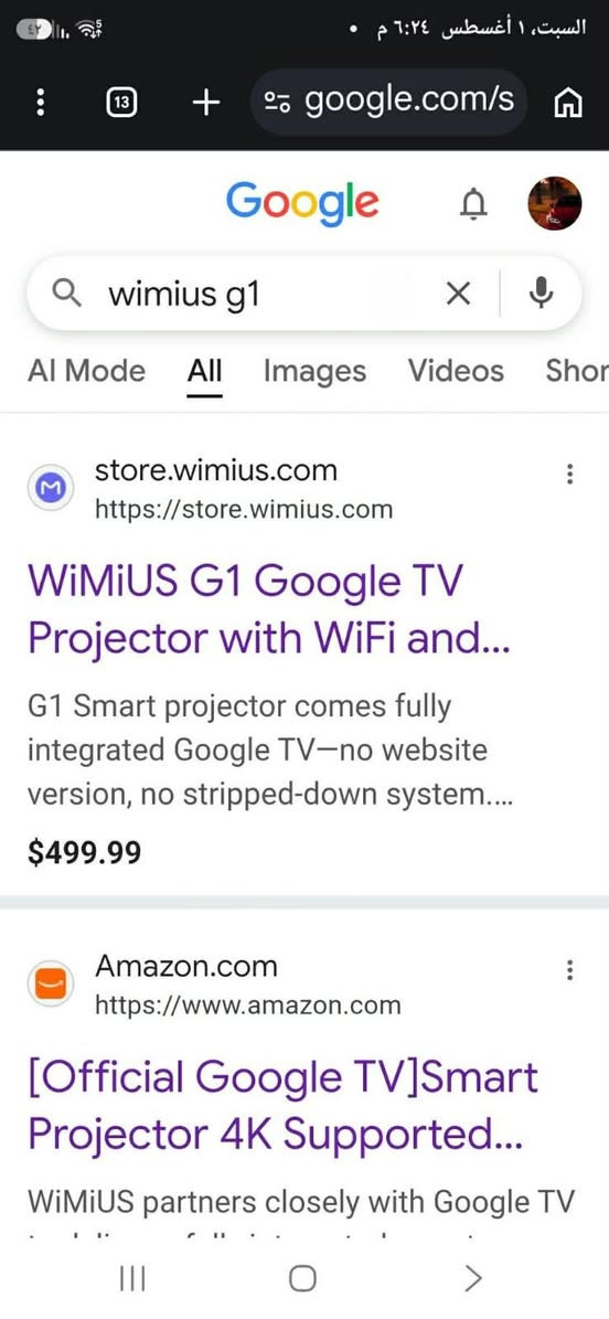👇👇👇👇
وصل عملاق الاجهزه  Wimius G1 انتاج سنه 2026 بنظام Googel TV
🌟 قوة الإضاءة والعرض
السطوع: يبلغ 1500 لومن ANSI، مما يتيح إضاءة مساحة عرض تصل إلى 321 سم في البيئات المظلمة.
نسبة التباين: تبلغ 25000:1 لتقديم تفاصيل أعمق بين الألوان الداكنة والفاتحة.
الدقة الأصلية: شاشة عرض عالية الوضوح بدقة 1920 × 1080 بكسل (Full HD) يدعم دقه 4k
عمر اللمبة: وحدة LED مصممة للعمل حتى 30000 ساعة (ما يعادل 20.5 سنة عند استخدامه 4 ساعات يومياً).
🛠️ ضبط الصورة والتحكم
تصحيح الانحراف: يدعم ضبط الصورة الذكي (الأفقي والرأسي).
التعديل الرقمي: يعوض رقمياً التشوّه شبه المنحرف الناتج عن زوايا العرض المائلة.
🎬 النظام والتشغيل
دقة الفيديو المدعومة: يعالج الإشارات بدقة تصل إلى Full HD 1080P و4K.
نظام التشغيل: يعمل بنظام Google TV كمركز وسائط متكامل لتشغيل التطبيقات المتنوعة مباشرة.
مشغل الوسائط: مدمج لتشغيل الملفات تلقائياً دون الحاجة لجهاز كمبيوتر أو مصدر خارجي.
🌐 الاتصال اللاسلكي والصوت
تقنية البلوتوث: مدمجة لسهولة توصيل السماعات ومكبرات الصوت الخارجية لاسلكياً.
بث الشاشة: يدعم ميزات العرض اللاسلكي وعكس الشاشة عبر Miracast وAirplay وChromecast لبث محتوى الهواتف والأجهزة الذكية بسهولة.
للحجز والاستفسار
☎️. ***********

#داتاشو #بروجكتر #سينما #تعليم #عارض_سينمائي
