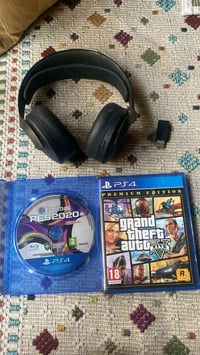 سماعة PS5 • قرص بيس ٢٠ • قرص GTA