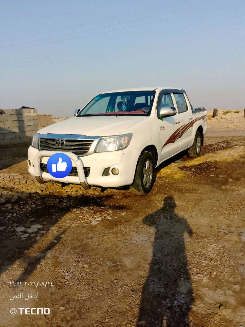 سلام عليكم سياره للبيع تويوتا هايلكس سياره مناسبه ليريته يتصل على رقمي ***********

نص مكتوب في الصور:
- ١٦:٥٣ ٢٠٢٦/٠٨/٢٤
- أدخل النص
- TECNO
- ١٦:٥٢ ٢٠٢٦/٠٨/٢٤
- © TECNO
- ١٦:٥٢ ٢٠٢٦/٠٨/٢٤ أدخل النص © TECNO
- ١٦:٥٢ ٢٠٢٦/٠٨/٢٤ أدخل النص TECNO