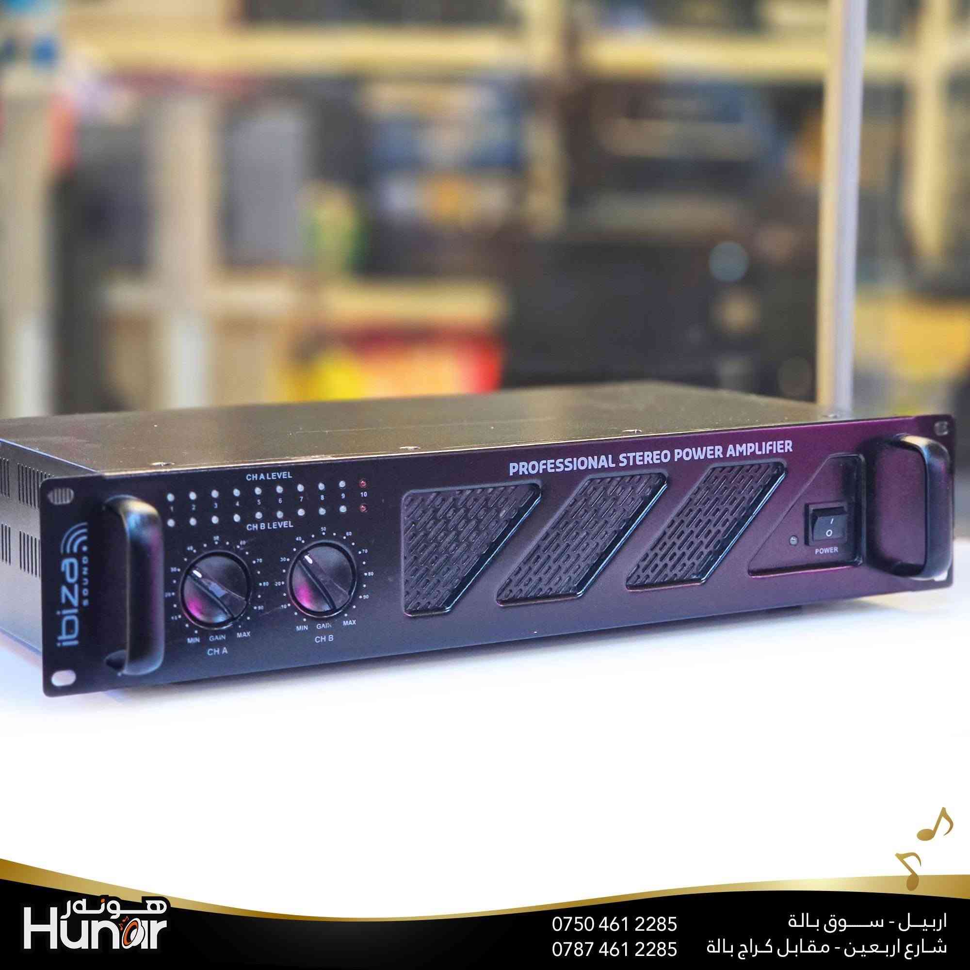 ibiza  Sound
PROFFISIONAL STERIO POWER AMPLIFIER
( کوردی • عربي )

🟢توصيل موجود الي جميع المحافضات
🟡گەياندن هەیە بۆ هەموو شوێنێک

🟠مــعـرض هــونـەر
🔸للـصوتــیات(امبلیفایر• سماعة• رادیو• انتیك• مایكروفون)
🔸عــنـوان• اربیل سوق بالة • شارع اربعین
🔸مـوبایـل• ***********
                   ***********

🔵پـێـشانـگای هــونـەر
🔹بۆ ئامێری دەنگی و کارەبایی(ئیمپلیفایر• سەماعە• ڕادیۆ• مایکرۆفۆن)
🔹ناونیـشان• هەولیر • بازاری لەنگەی ٤۰م
🔹مـــۆبـایـل• 
***********
***********

•••••••••••••••••••••••••••••••••••••••••••••••••••
#iraq #kurdistan #duhok #zaxo #hawler #karbala #slemani #erbil #baghdad #kurd #kurdish #akre  #karkuk #kuwait #najaf
#amplifier #audio #subwoofer #sound #music #audiophile #bass #stereo #amplifiers #speaker #soundsystem #speakers
#اربيل #العراق #بغداد
