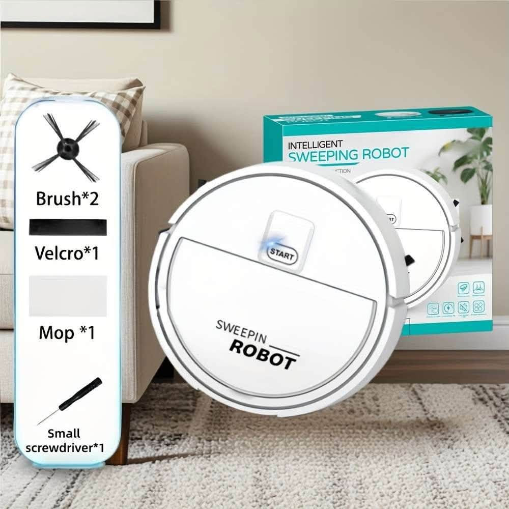 مكنسة الروبوت الذكية Sweepin Robot XM920 هي حل تنظيف شامل 3 في 1 يجمع بين الكنس والشفط والمسح في جهاز واحد.

تنظيف متعدد الوظائف: توفر المكنسة خيارات تنظيف متعددة لتناسب مختلف الاحتياجات، بما في ذلك وظيفة الرش بالترطيب التي تضيف طبقة إضافية من النظافة عن طريق ترطيب الهواء أثناء التنظيف.

تشغيل هادئ: تعمل بمستوى ضوضاء منخفض (حوالي 55 ديسيبل)، مما يتيح لك تنظيف الأرضيات دون إزعاج راحة منزلك أو إنتاجيتك.

ملاحة ذكية: مزودة بأجهزة استشعار ذكية ونظام كشف التضاريس (OBS) لتجنب العوائق والسقوط تلقائيًا، مما يضمن حركة مستمرة وتنظيف دقيق.

سهولة الاستخدام والصيانة: تتميز بتشغيل بسيط بلمسة زر واحدة، كما أن صندوق الغبار القابل للإزالة وقطعة القماش القابلة للغسل يجعلان الصيانة سريعة ومباشرة.

مناسبة لأسطح متعددة: تعمل بفعالية على أنواع مختلفة من الأرضيات الصلبة، بما في ذلك البلاط، الخشب، والرخام.

تعمل بالبطاريات.

الملحقات: درنفيس، قطعة قماش صغيرة ولاصق 
.
السعر 18،000
توصيل 5000

نص مكتوب في الصور:
- Brush*2
- Velcro*1
- Mop *1
- Small screwdriver*1