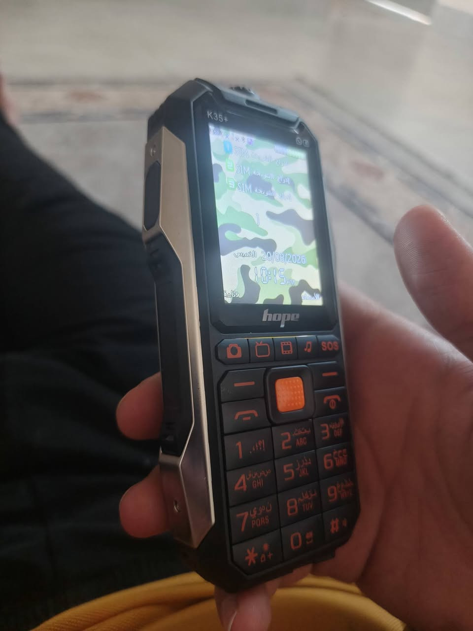 للــبــيــع 📱🔥
جهاز Hope K19 الاحترافي - ضد الكسر
موبايل عسكري للعمال والتريلات والسفر

المميزات:
- ضد الماء والغبار والصدمات
- بطارية 15000 قوية جدا يتحمل 20يوم
- 2 شريحة + راديو + لايت قوي
- سبيكر عالي للضوضاء

الحالة: نظيف 100%
السعر: 30 الف دينار نهايته
المكان: كركوك
توصيل موجود
***********
***********

دز خاص 📩
