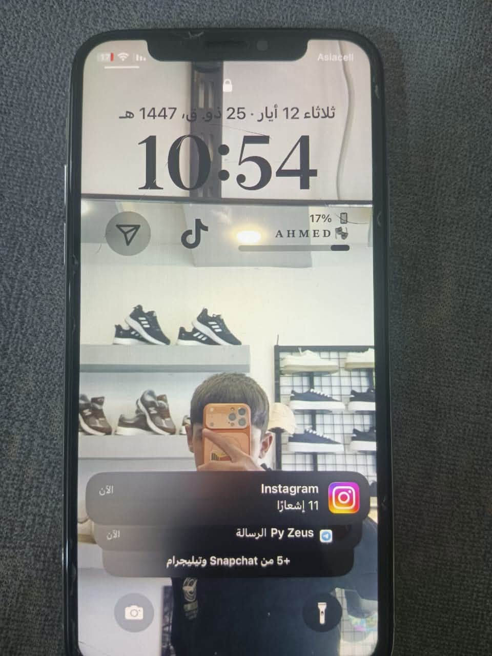 السلام عليكم ايفون اكس عادي للبيع السعر 100 الضهر مكسور ومبدل شاشه فقط
مكاني بغداد المدائن
للأتصال ***********
