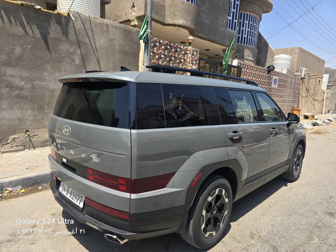 السلام عليكم 
سنتافي ٢٥
رقم شهداء بصره 
ماشيه ٢٨ 
السياره متبيها لا تبديل ولا صبغ فقط الدعاميه
فول عده البنورامه 
الاستفسار التصال ***********
