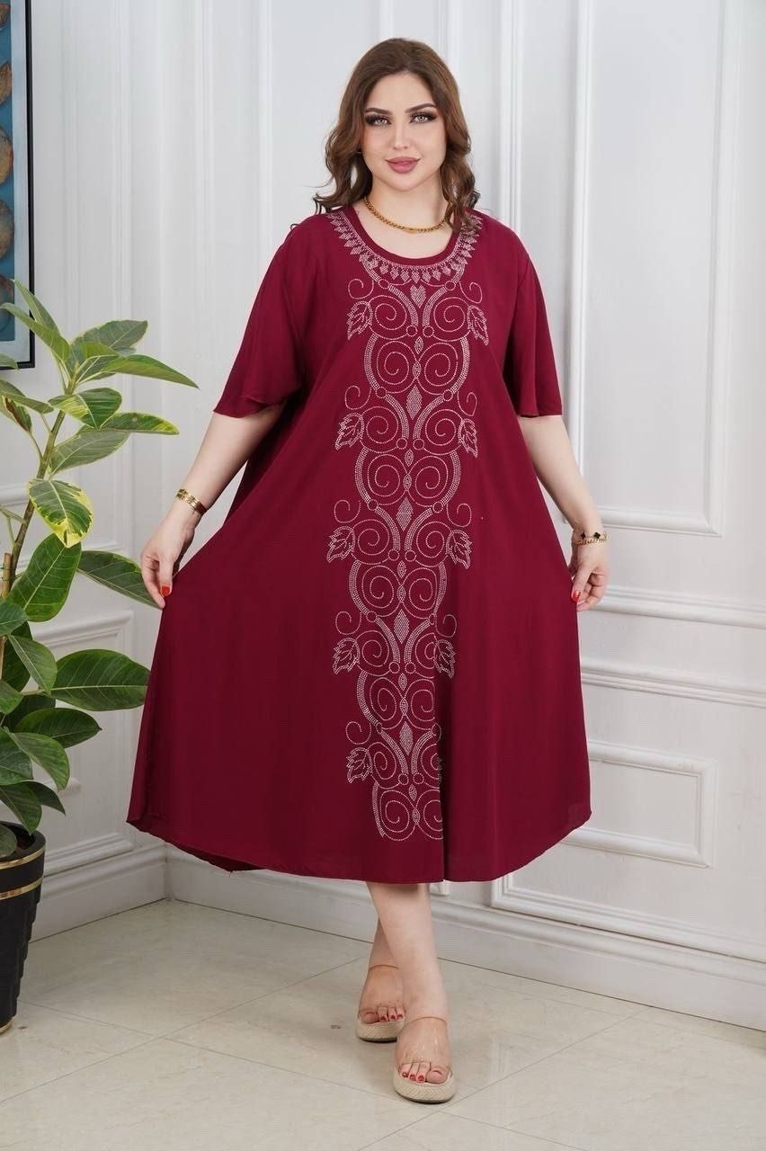 ✅ دشداشة نسائي 

✅الخامه كشمير ساده مطعم ستراس درجه اولئ 

✅القياسات  2XL.  3XL  4XL. 5XL

✅اقل طلب درزن 

✅سعر الدرزن 👈 84 الف فقط والتوصيل ٥ بغداد وللمحافظات ٦🔥
الحجز واتساب ***********
