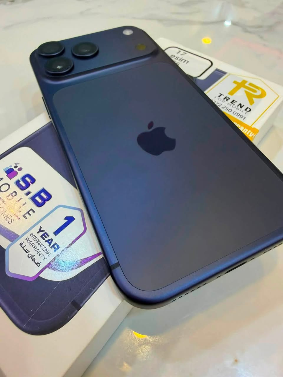 ايفون 17 برو ماكس Esim ذاكرة 256 مستخدم شهرين فقط
النظافة 100‎%‎ طخه ما بي 

البطارية 100‎%‎ عدد الدورات 52 

السعر ؛ مليون و700 وبي مجال قليل 

التواصل واتساب ؛ ***********
مكاني الزعفرانية
