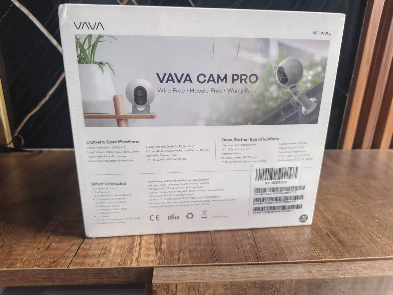 كامره VAVA • واي فاي • قطعتين
