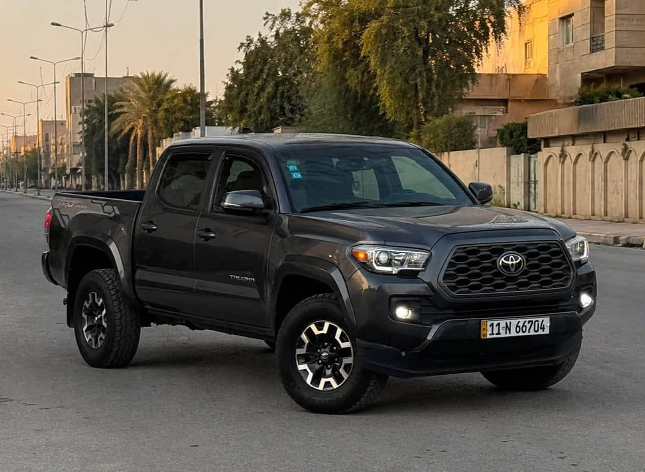 السلام عليكم تويوتا تاكوما TRD موديل ٢٠٢١ مكينه ٦ سلندر فول مواصفات بصمه تشغيل وابواب فور ويل جامه خلفيه كهرباء شاشه + كامره ترايهه مال زيرو السياره بيهه ٦ قطع صبغ بدون دواخل السعر ١٨٠ ورقه مجال بصيط وترهم مراوس للاتصال ***********  مكاني الدوره حي الصحه
