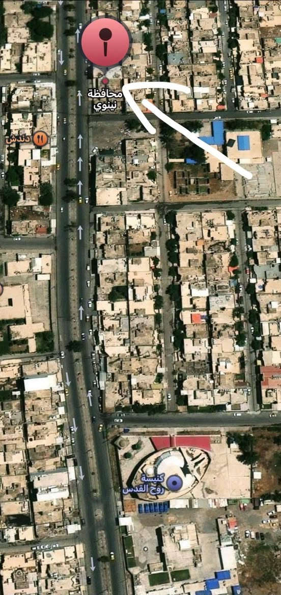 السلام عليكم بيت مساحه 200 متر على سايدين كنيسة تايتنك حي البكر واجهة 10 نزال 20 للبيع بحساب ارض شرط التحول سند 2026
للاستفسار ***********

نص مكتوب في الصور:
- محافظة نينوى
- دندش
- كنيسة
- روح القدس