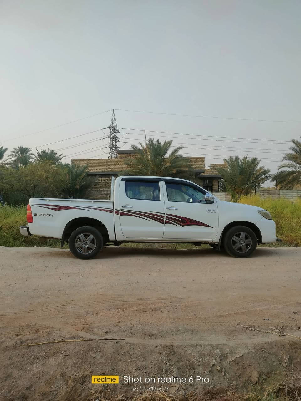 هايلوكس ٢٠١٢ كير عادي بإسمي.
بيهه ضربة بسيطة بالمقدمة جهة العبري وتبديل چاملغ واحد وبيهه باردات بسيطة أخرى.
محرك مجفت لا تنقيص ولا تبخير.
سدر جديد وتخم دبل أيضا جديد وتبريد شغال.
السعر ١٣٥ مع المجال.
العنوان كربلاء الهندية الخيرات.
للإتصال ***********
